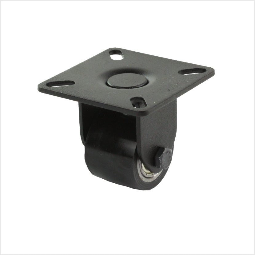 35 mm Schwarze mini-Schwerlast-Bockrolle mit Platte
