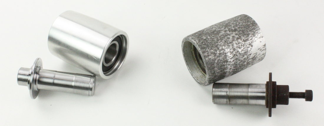 Ersatzrad für Heuballenpressen rechts alt - links neu