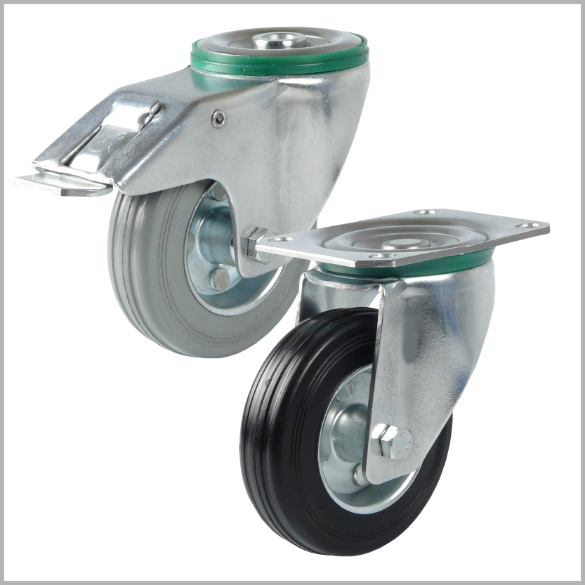 Vollgummi-Rollen 80 - 250 mm