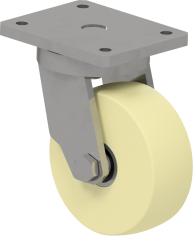 Zwaarlast zwenkwiel 125 mm | Polyamidewiel | Draagvermogen: 1000 kg | Bouwhoogte 163 mm