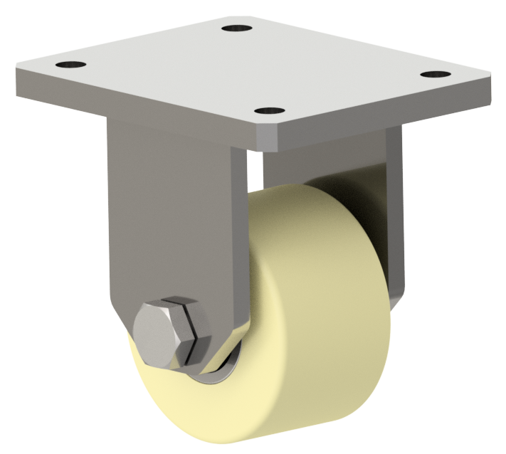 Zwaarlast bokwiel 65 mm | Polyamidewiel | Draagvermogen: 700 kg | Bouwhoogte 95 mm