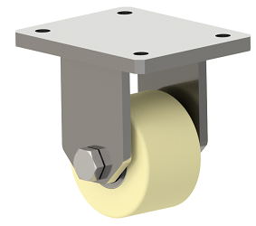 Zwaarlast bokwiel 80 mm | Polyamidewiel | Draagvermogen: 1000 kg | Bouwhoogte 125 mm