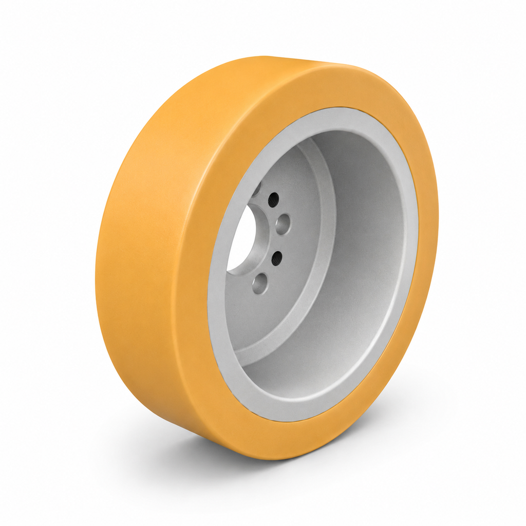 Aandrijfwiel 230x70/45 mm | Vulkollan | Gatenpatroon 5×14mm/3xM10