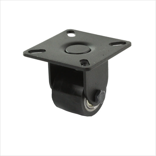 35 mm Schwarze mini-Schwerlast-Bockrolle mit Platte