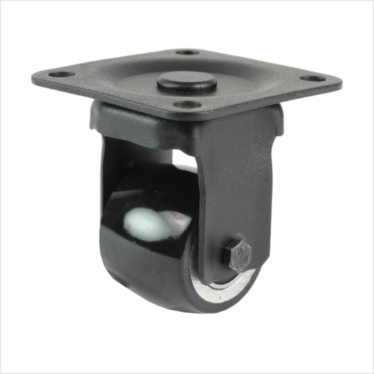 50 mm mini heavy-duty wiel - zwart bokwiel