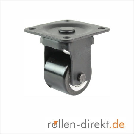 50 mm mini-Schwerlastrolle - schwarze Bockrolle