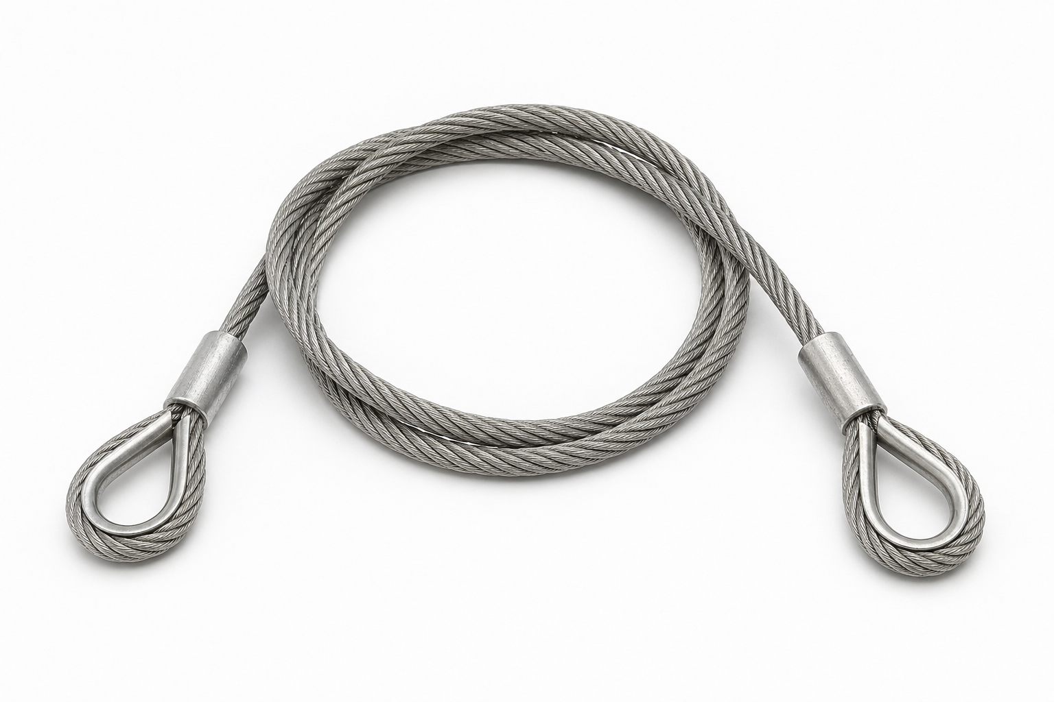 Kabel voor katrollen 6 mm – verzinkt, geassembleerd