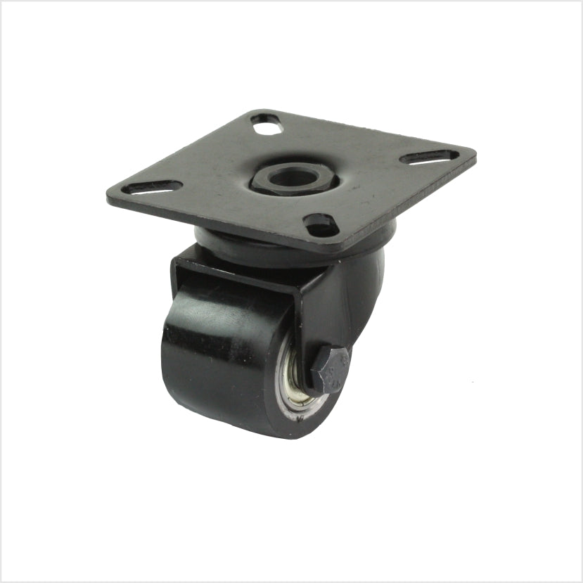35 mm Schwarze mini-Schwerlast Lenkrolle mit Platte