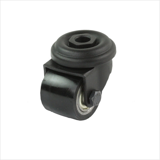 35 mm Schwarze mini-Schwerlast-Lenkrolle mit Rückenloch