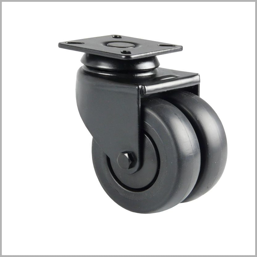 50 mm - Zwart zwenkwiel voor meubel en interieur