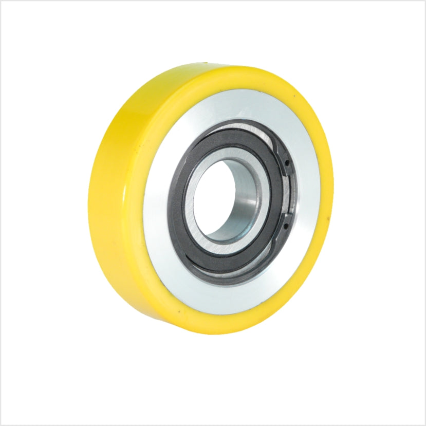 Führungsrolle 125×30 mm Polyurethan/Alu Kugellager 280 kg Bohrung Ø25 mm
