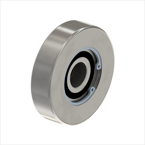 Führungsrolle 60×15 mm Edelstahl 1.4301 Kugellager 150 kg Bohrung Ø10 mm