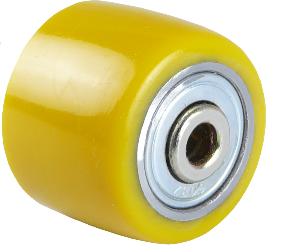 35 x 27 mm mini heavy duty wiel gemaakt van polyurethaan Shore 92° A.