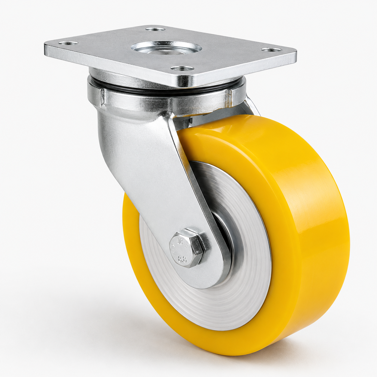 Schwerlast-Lenkrolle Ø 100 mm Doppelrad – Polyurethan PU – 600 kg – L-MG/690KFL/100/30