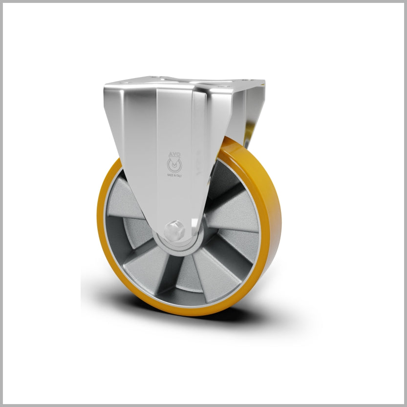 Transportwielen 250 mm | PU-wiel | aluminium velg | kogellager | opslag & intralogistiek